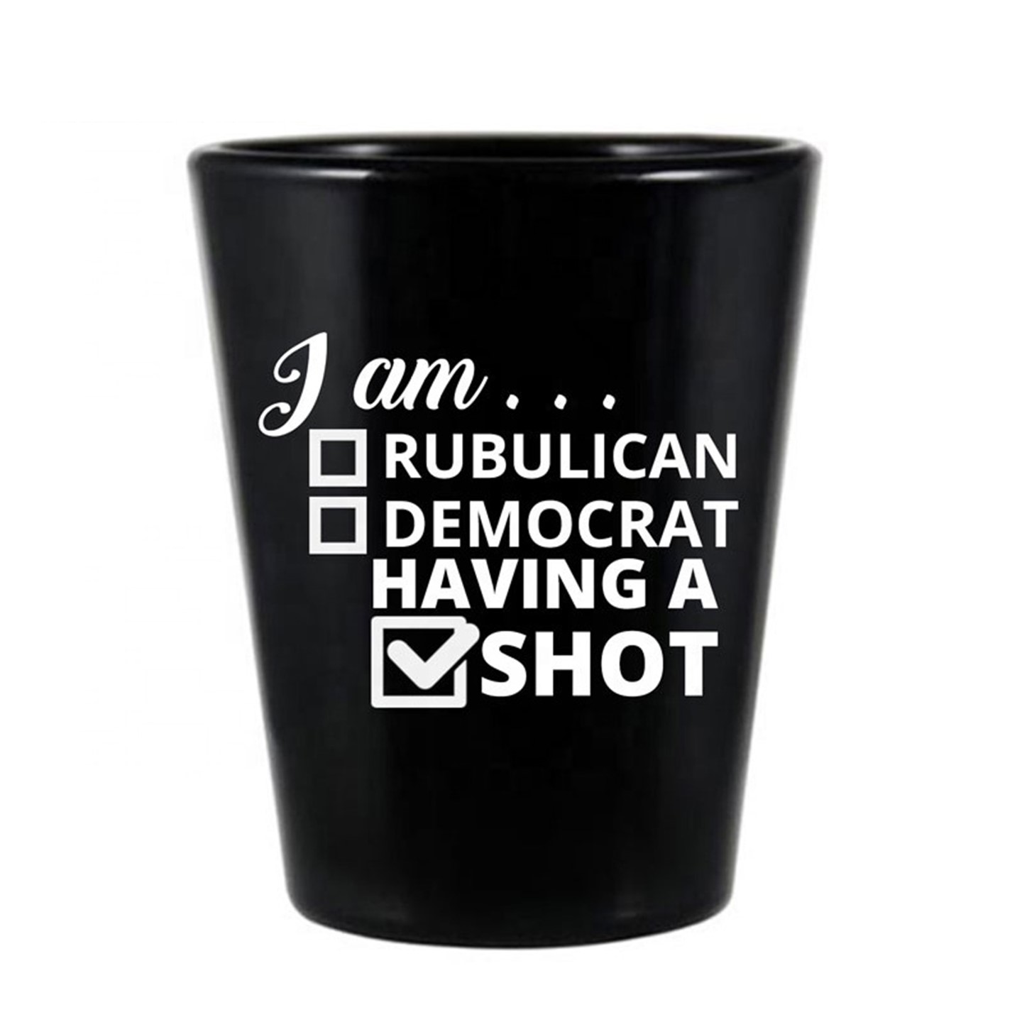 Personalized Black Shot Glasses 1 75 Oz 1