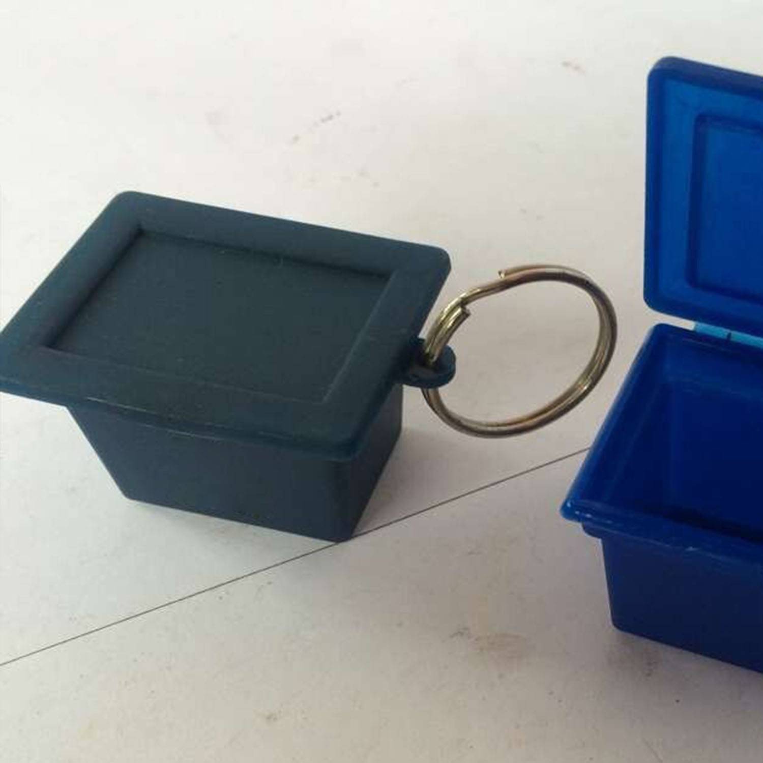 Mini Plastic Pill Box Keychain 5
