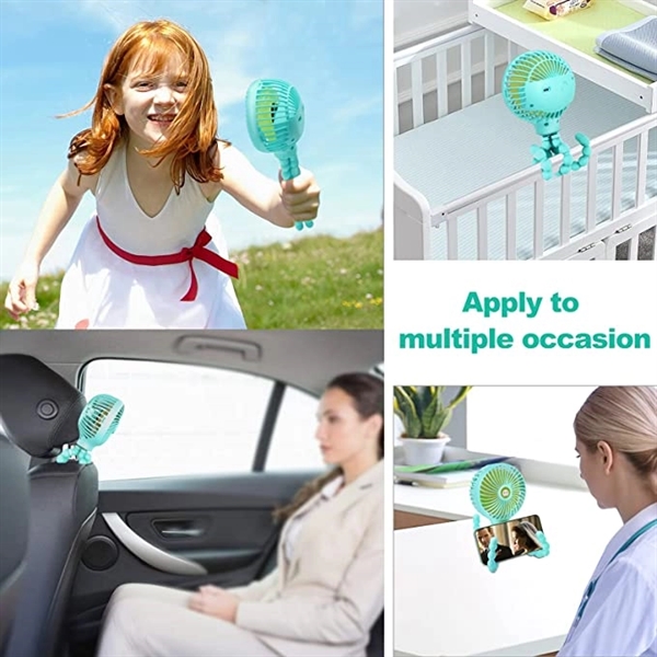 Mini Handheld Stroller Fan 8