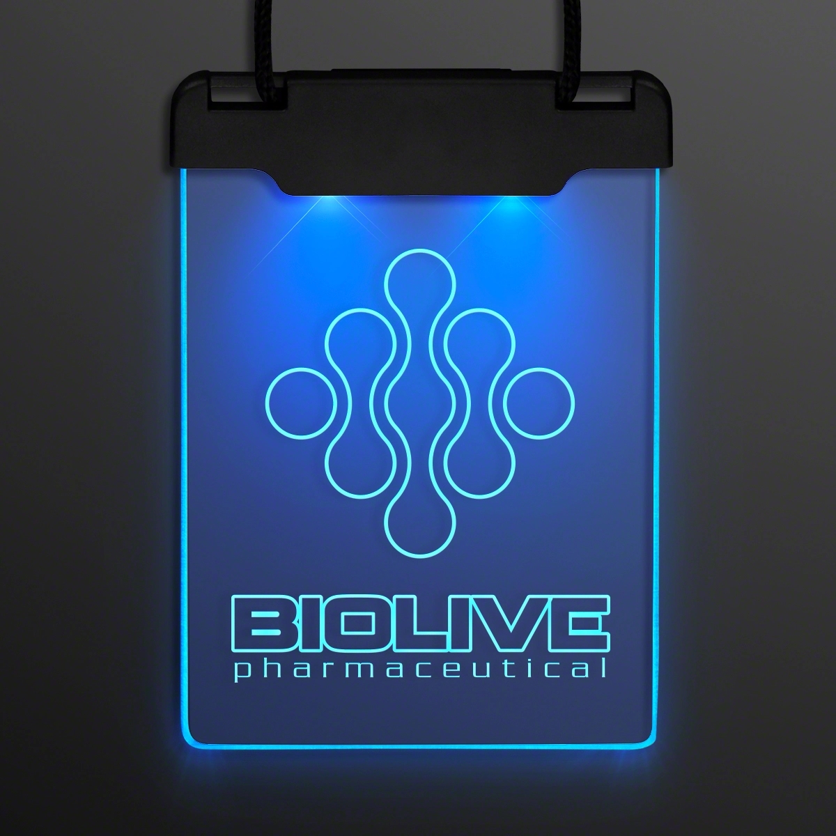 Laser Engraved - Space Glow Light Badge Necklace 13