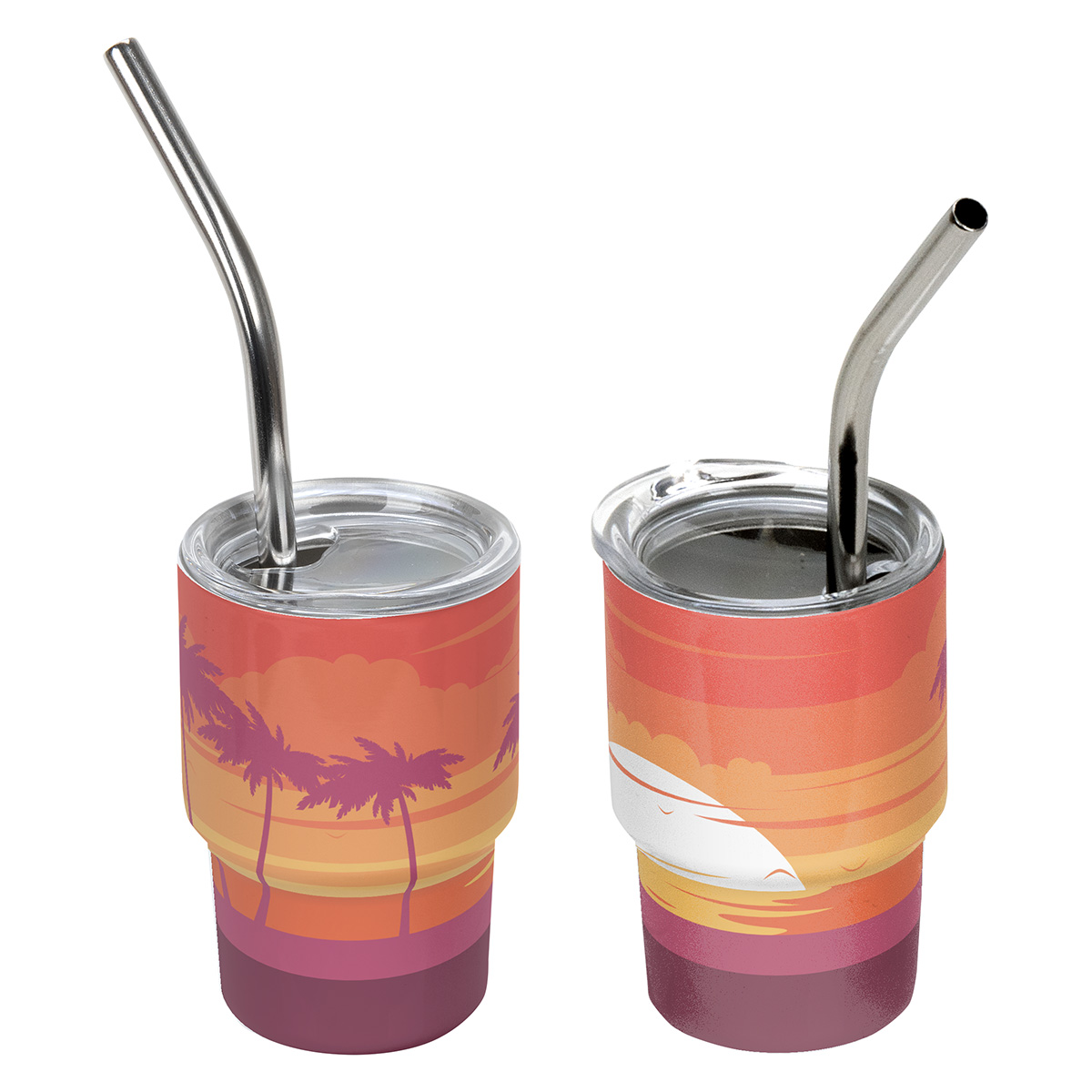 Mini Belmont 3 oz Double-Wall Stainless Steel Tumbler with Straw 46