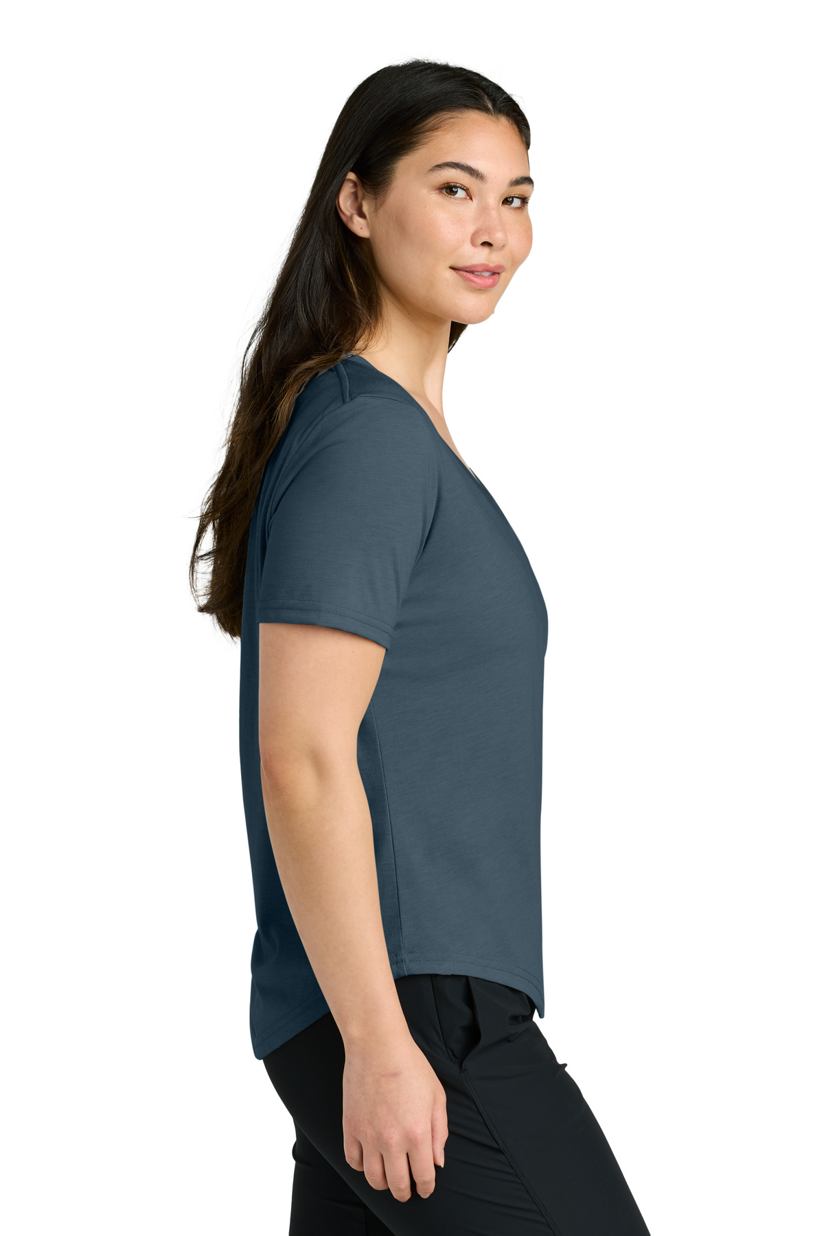 tentree Women's TreeBlend V-Neck T-Shirt TTCW5646 3