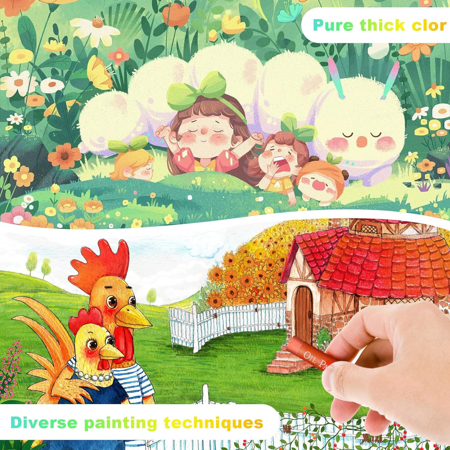 36Color Children Oil Pastels Crayon Set 4