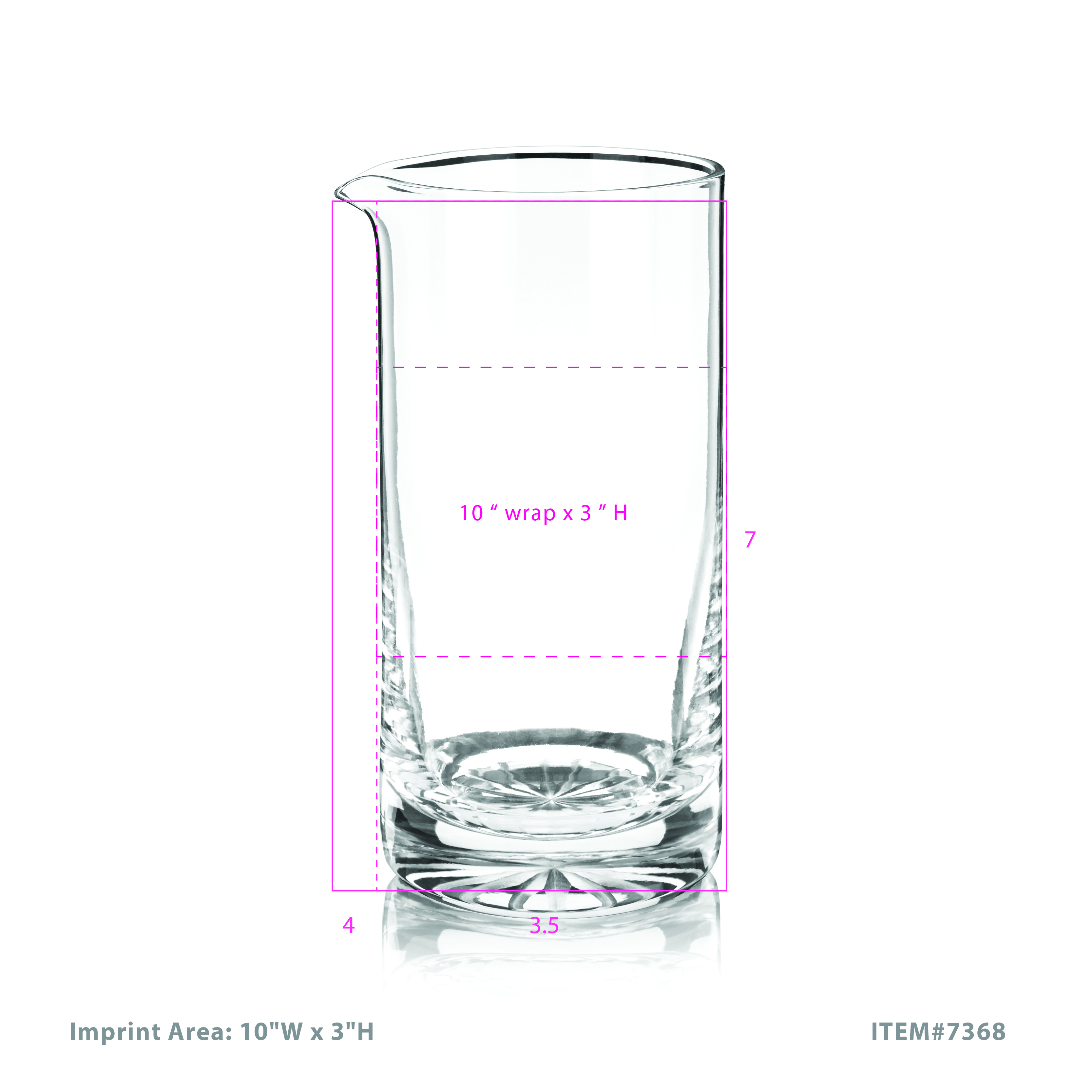 True® Stirred Large Mixing Glass 7