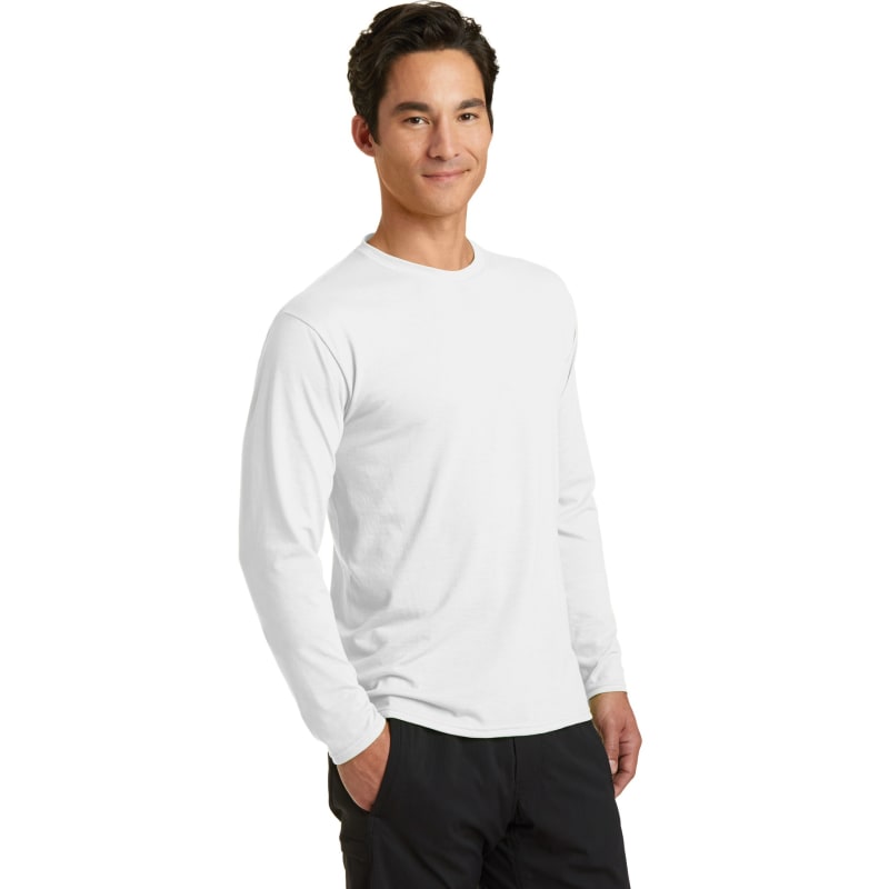 Port & Company Long Sleeve Performance Blend Tee. 34