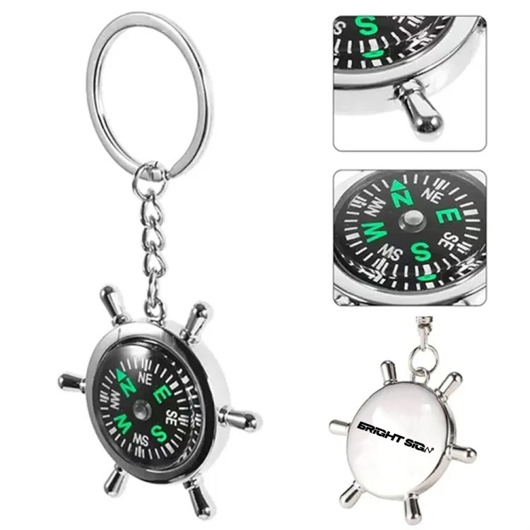 Small Compass Keychain 3