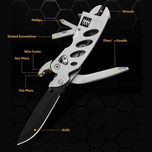 Adjustable Wrench Pliers Multi Tool With Integrated Screwdrivers 18