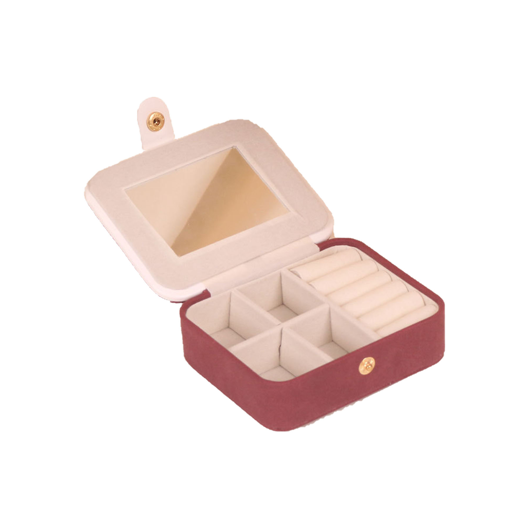 Mini Portable Jewelry Box with Mirror 10