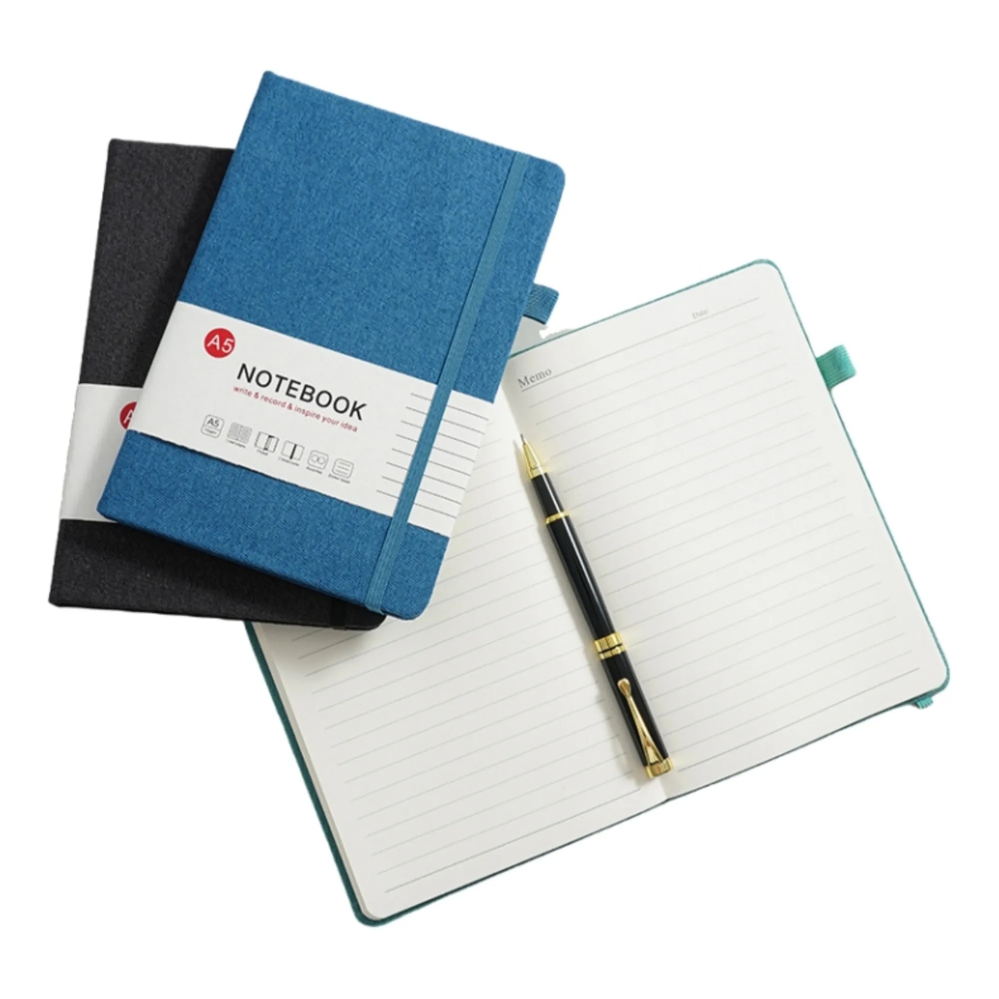 Practical A5 Fabric Notebook With Pen Holder 4
