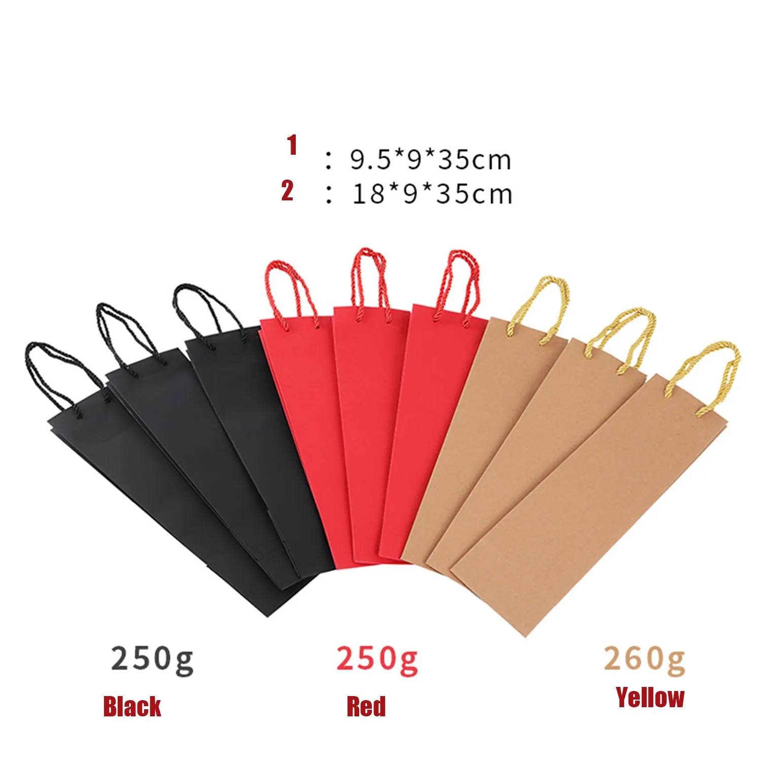 Eco-friendly Gift Paper Shopping Bag For Packaging Red Wine 3