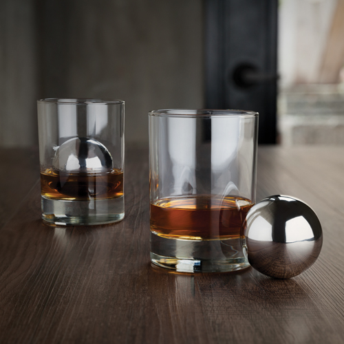 Viski® Glacier Rocks® Stainless Steel Ice Sphere 5