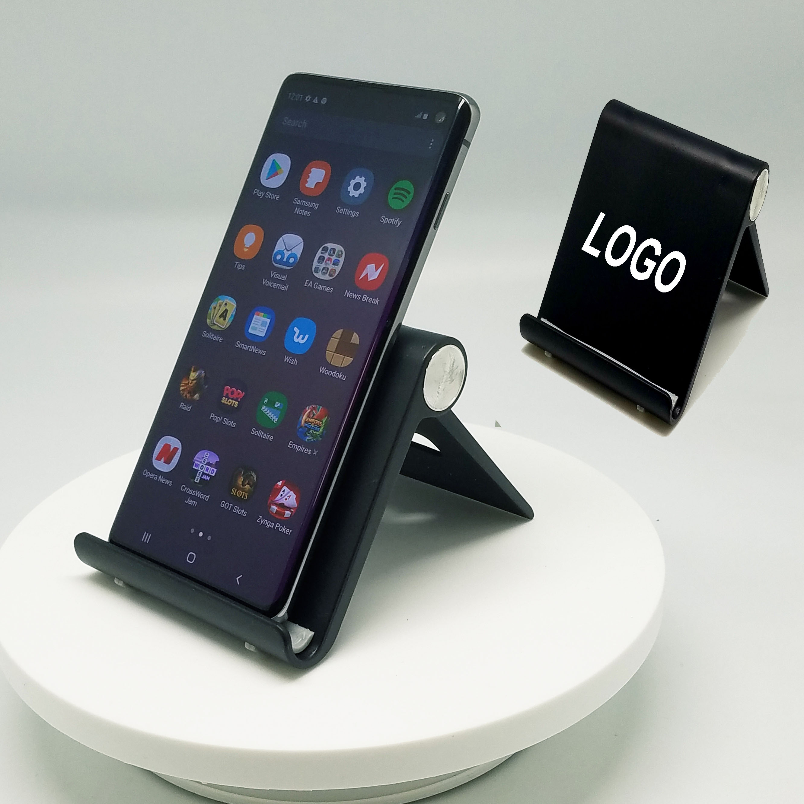 ADJUSTABLE FOLDABLE DESKTOP CELL PHONE TABLET STAND HOLER 2