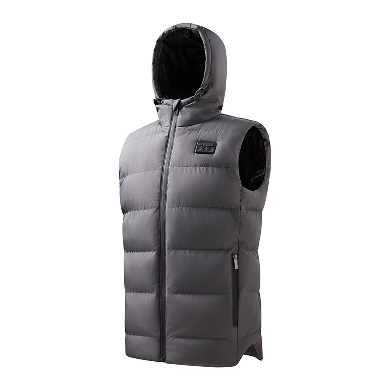 5 Areas Heated Hat Vest w/ Three Button Control Temperature 8