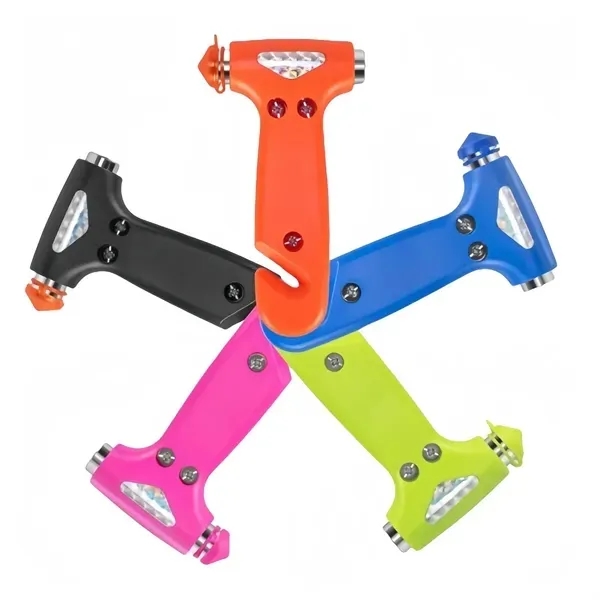 ABS Emergency Hammer - Durable Tungsten Steel Blade 11