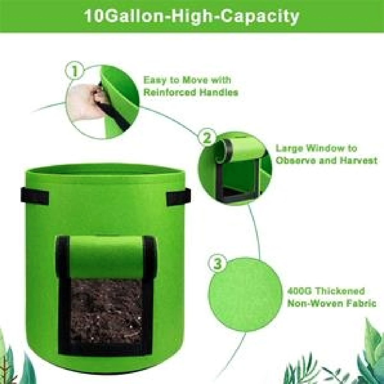 5 Gal Vegetable Grow Bag 2