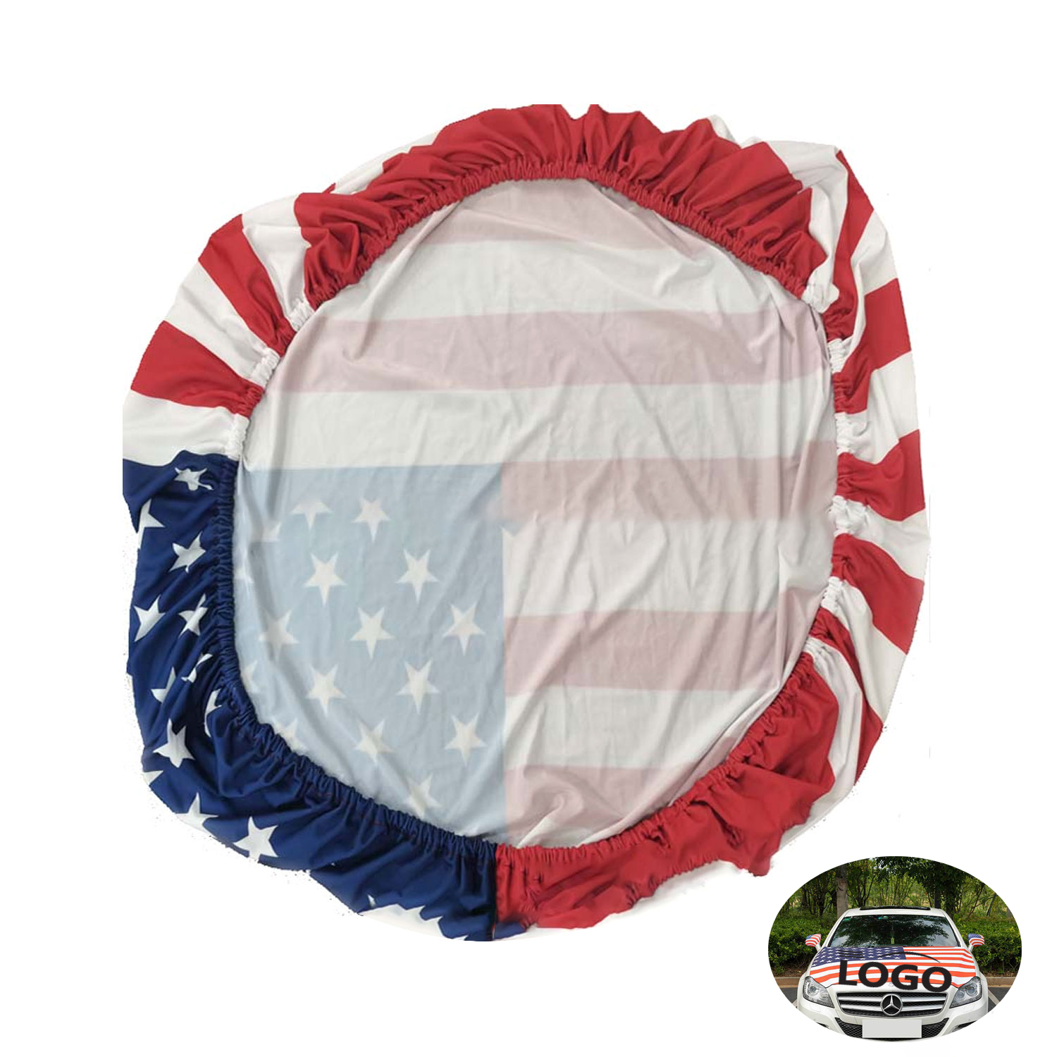USA Flag Car Roof Protector 2