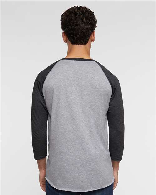 Unisex Baseball Fine Jersey Three-Quarter Sleeve Tee - 6930 48