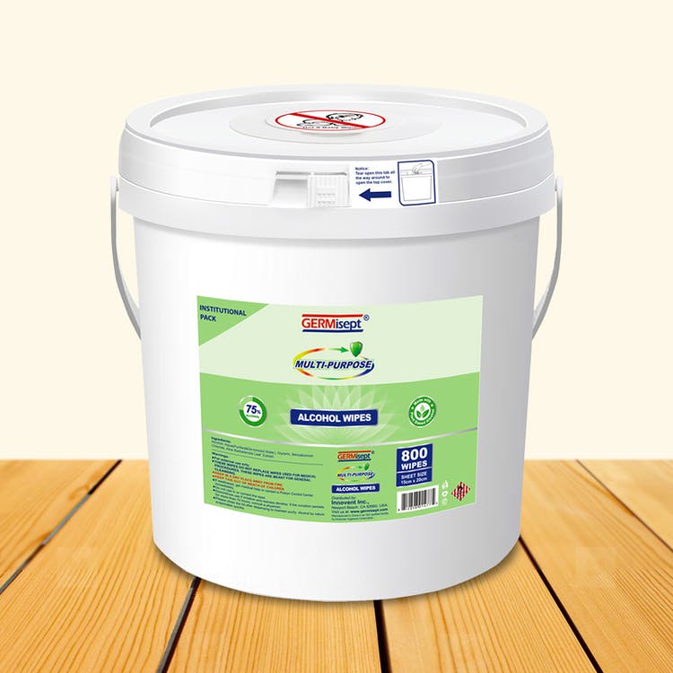 75% Alcohol Wipes - 800-Count Bucket 2