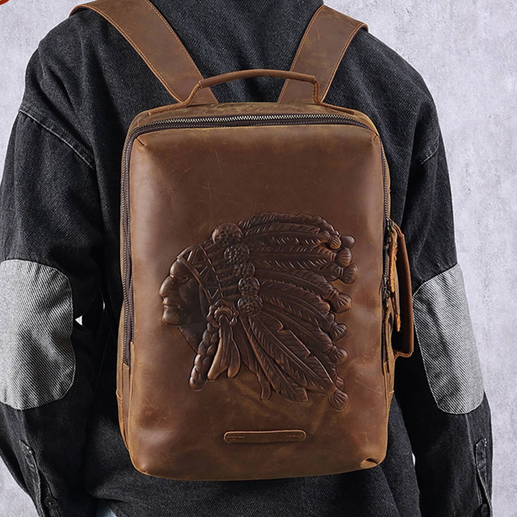 Large Capacity Business Travel Hiking Shoulder Backpack 4