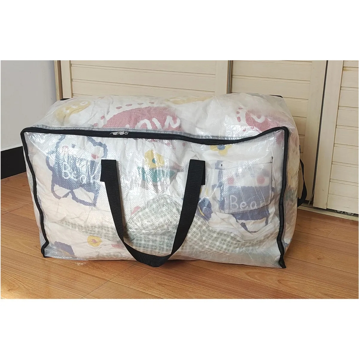 College Packing Storage Bag Clear Sturdy Handles 2