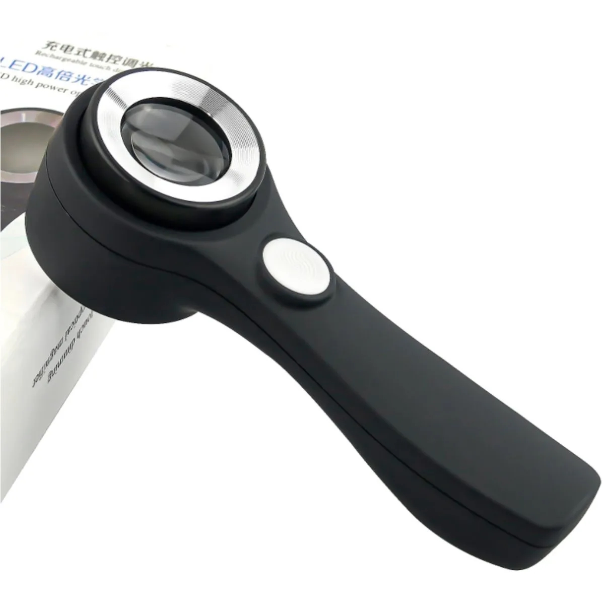 Rechargeable LED Light Handheld Magnifier Magnifying Glass 6