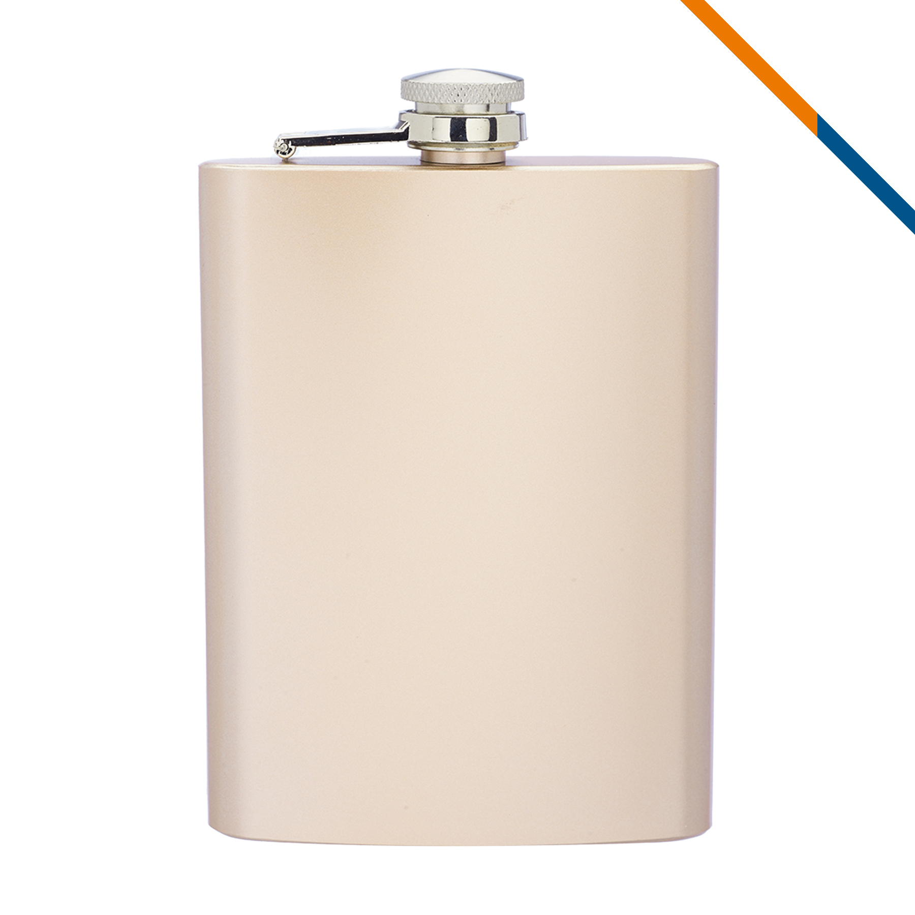Aki Stainless Steel Hip Flask - 8 OZ. 5