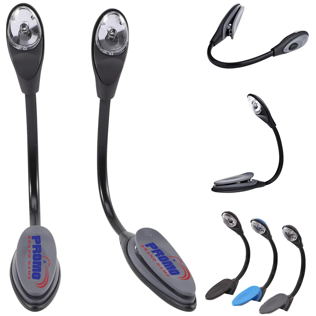 Lightweight Clip LED Flexible Booklight Reading Flashlight 1