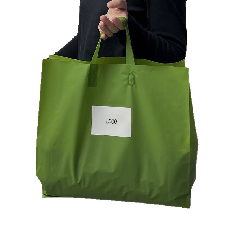 PE Frosted Plastic Tote Bag 2
