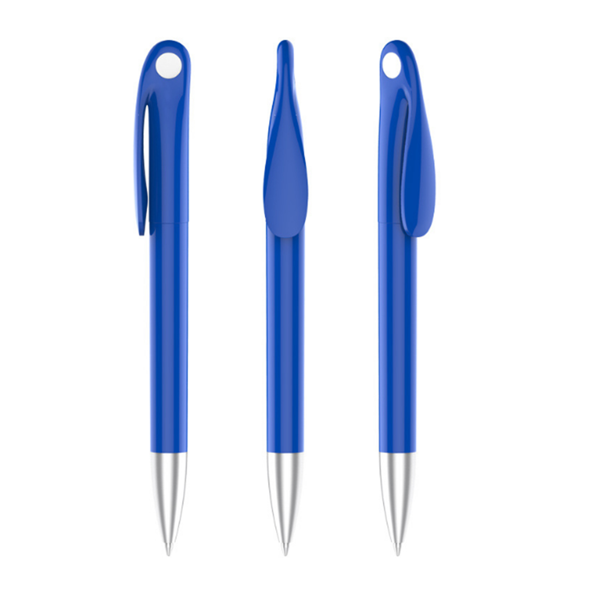 Durable Clip Plastic Black Ballpoint Pen 22