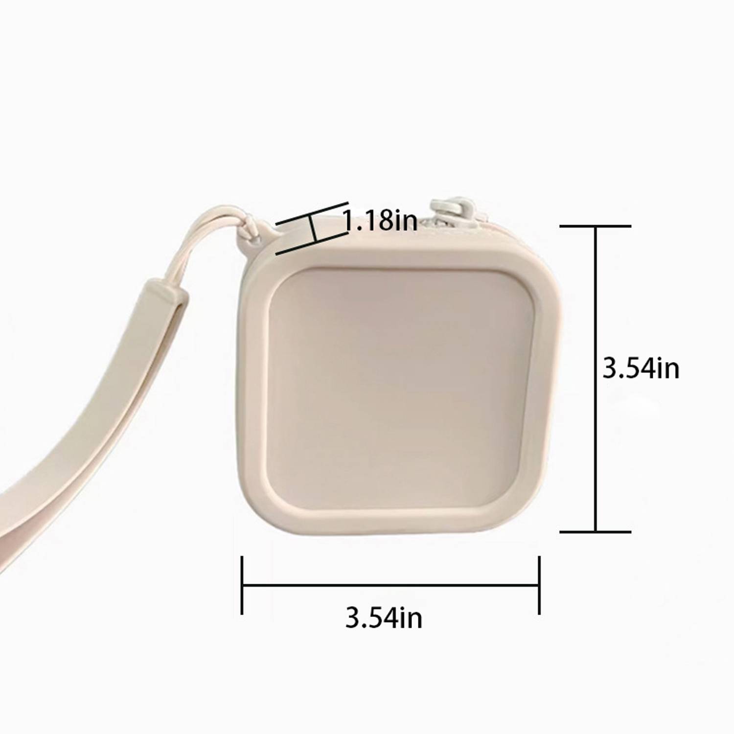 Cosmetics Lipstick Headphones Silicone Small Square Bag 3