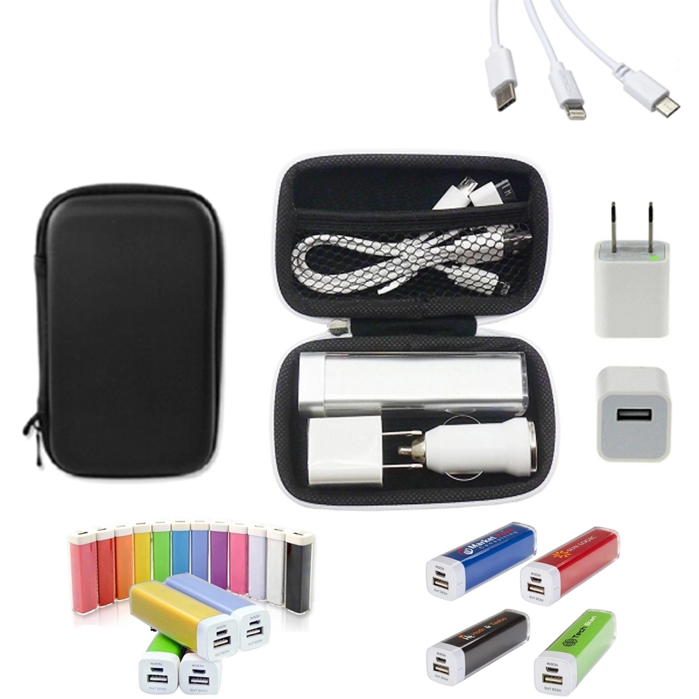 Traveler Plastic Power Bank Gift Set 1
