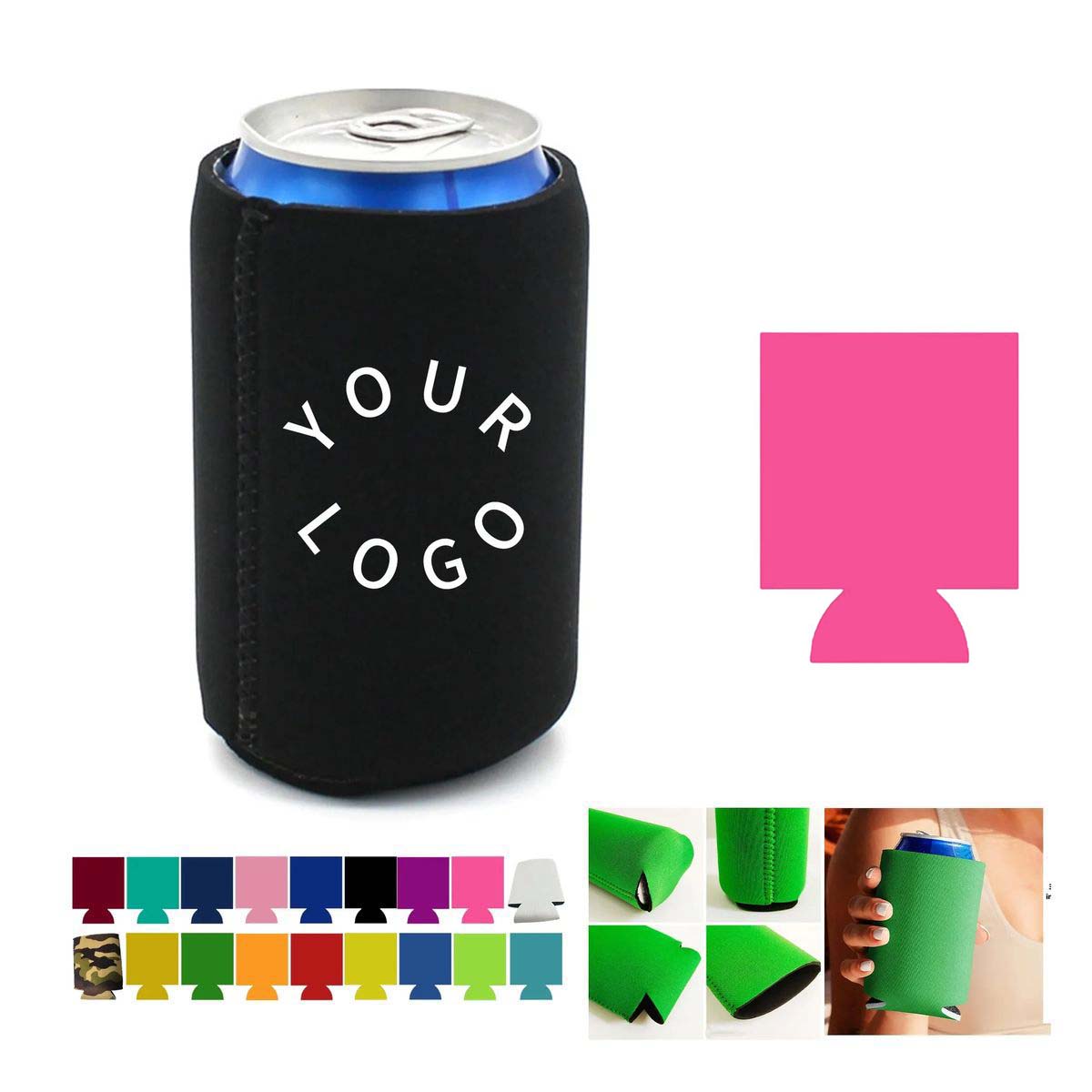 Neoprene Can Cooler Sleeve for Beverages 3