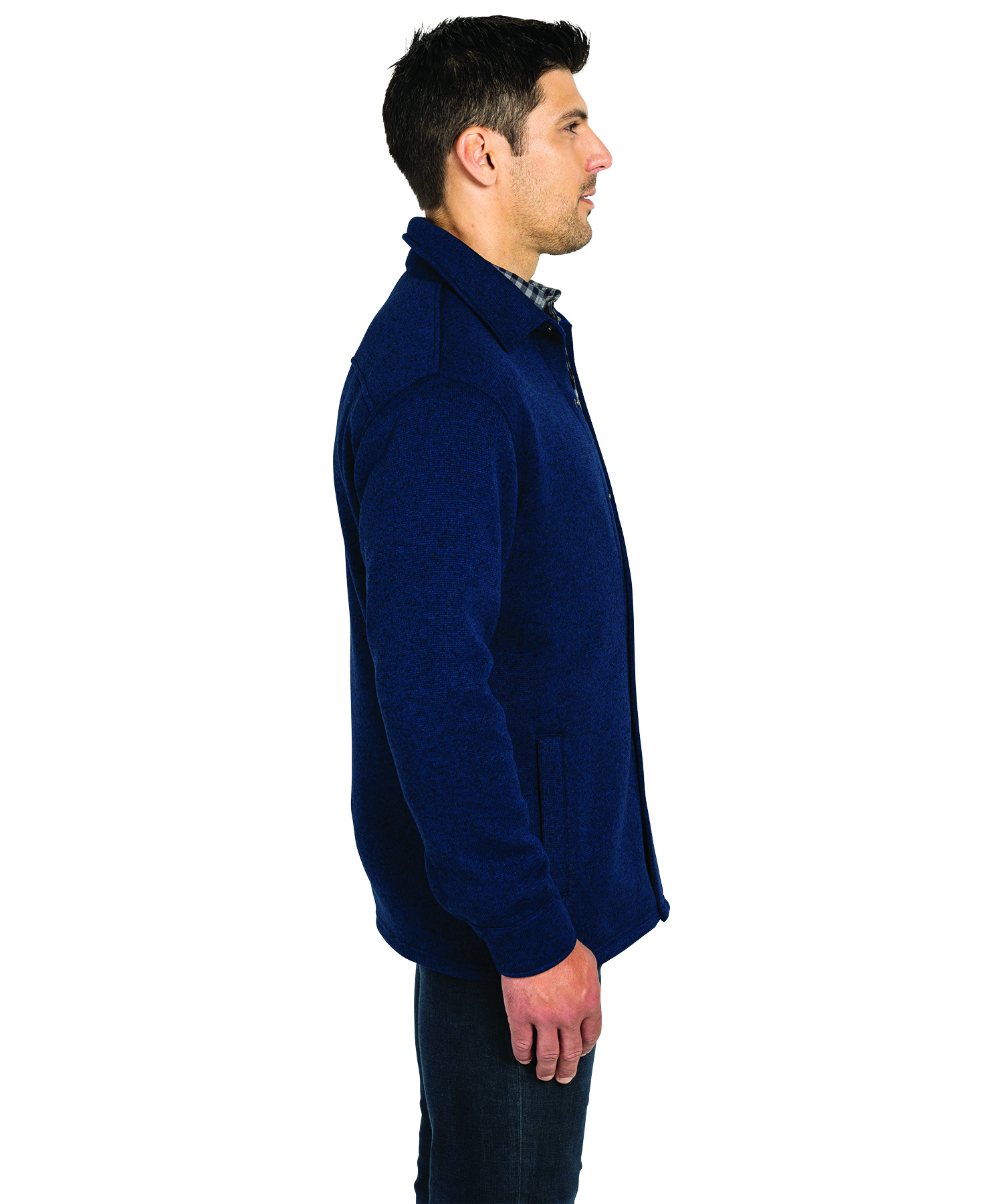 Heathered Fleece Snap Shacket 88