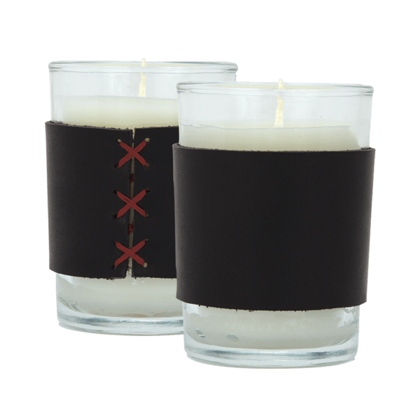 Harper 8 oz. Leather Wrapped Candle 85