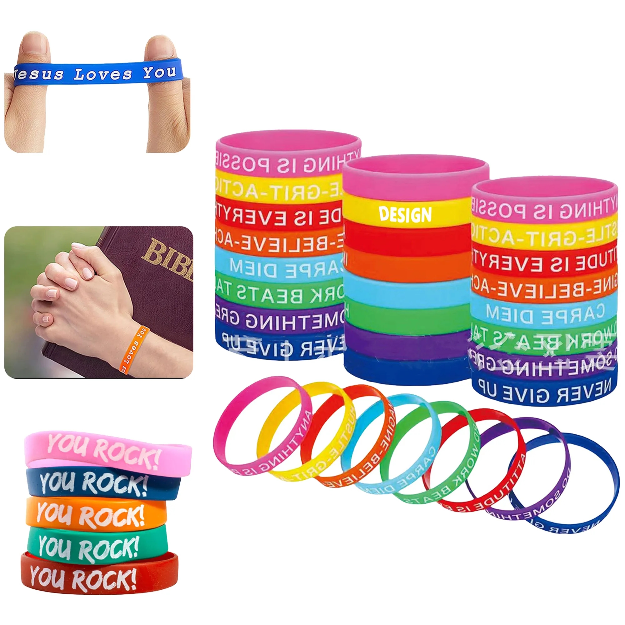 Vibrant Silicone Wrist Bracelets 2