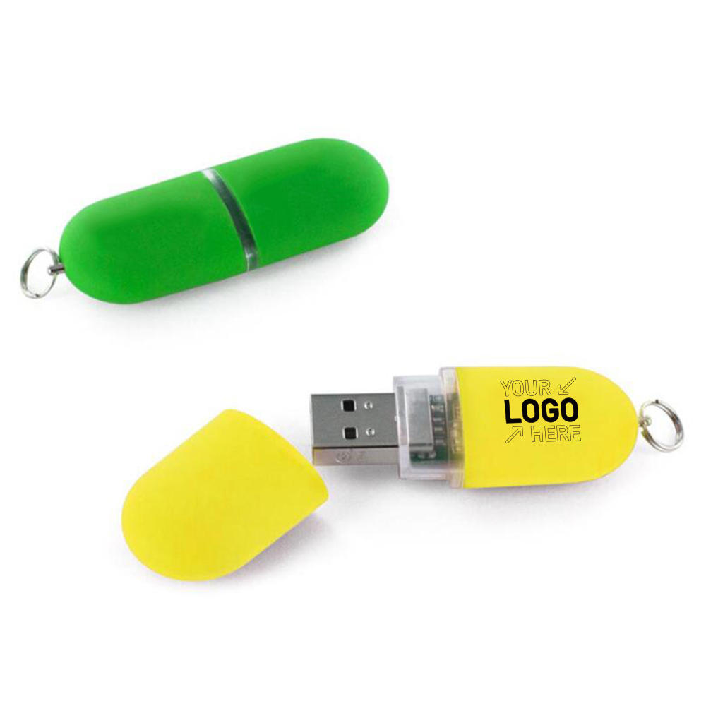 2 gb lipstick usb flash drive with key chains 2