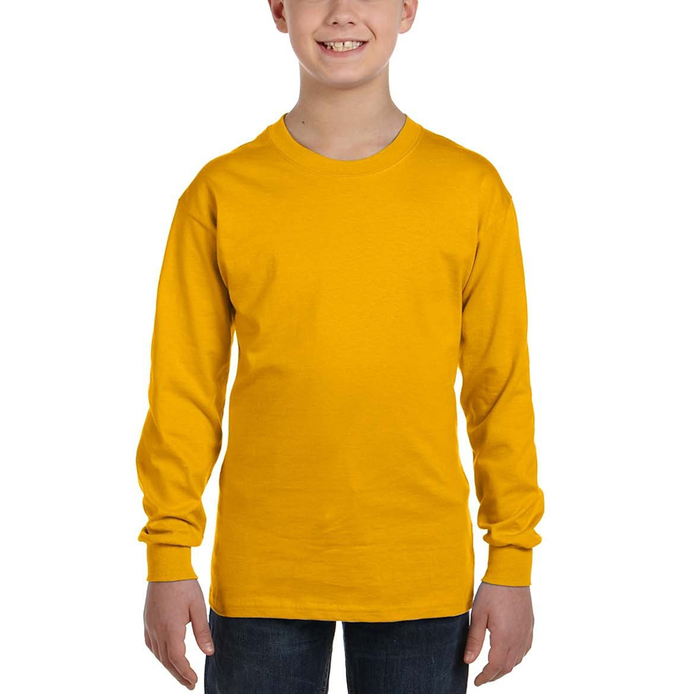 Gildan Heavy Cotton Youth Long Sleeve T-Shirt 19