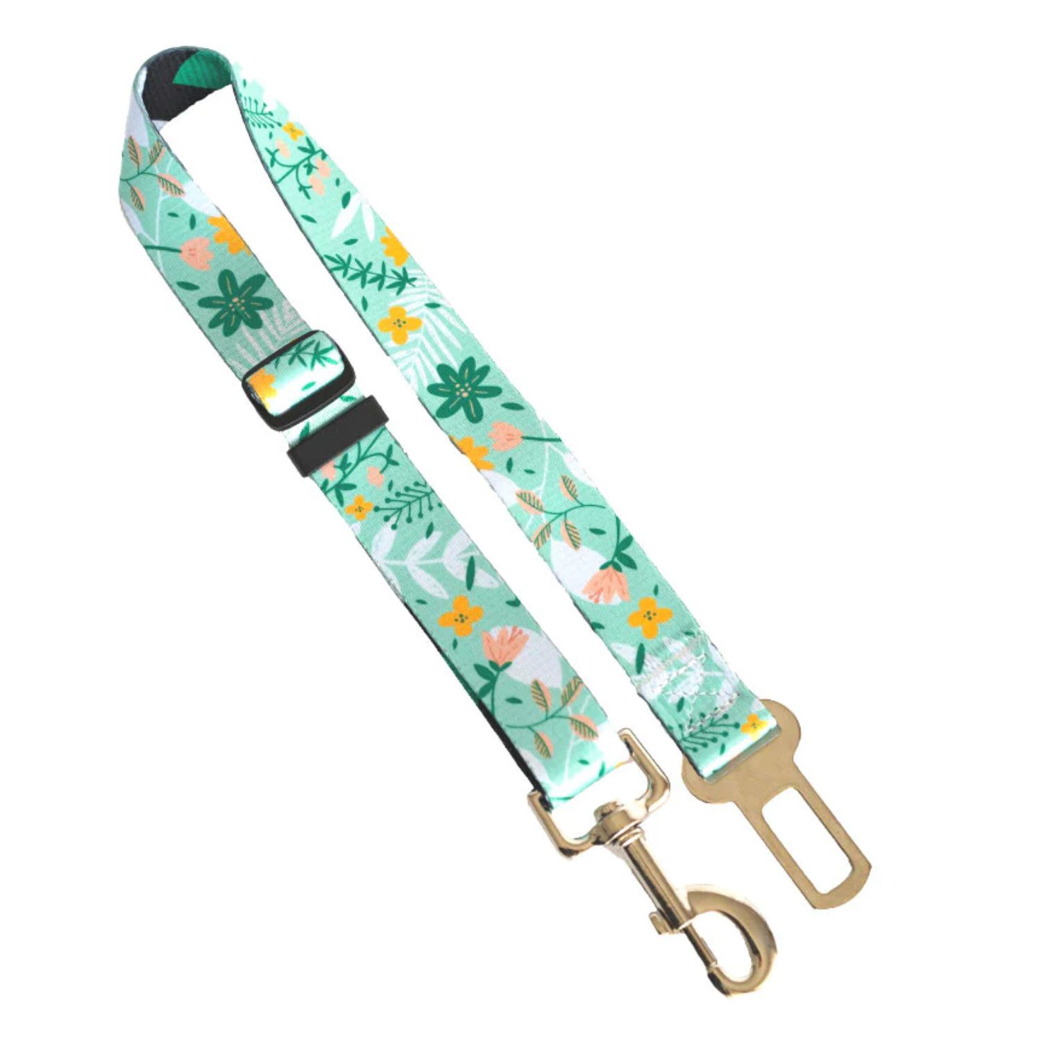 1"W x 24"L Adjustable Pet Safety Sublimation Polyester Seatbelt Leash 3
