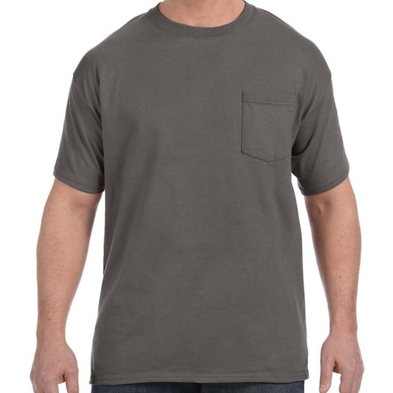 Hanes 6.1 Oz. Tagless® ComfortSoft® Pocket T-Shirt 3