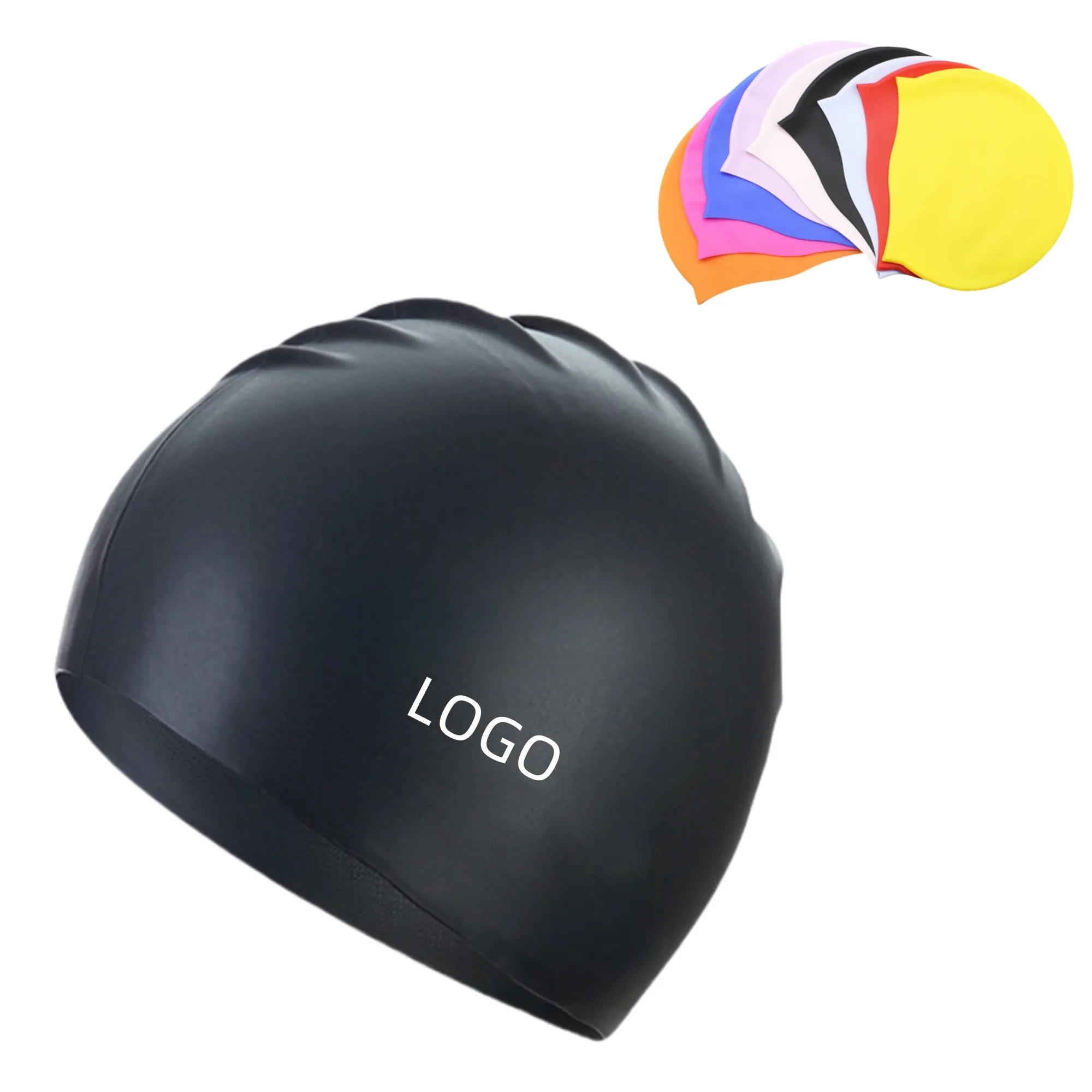 High Elastic Unisex Silicone Swimming Cap 2