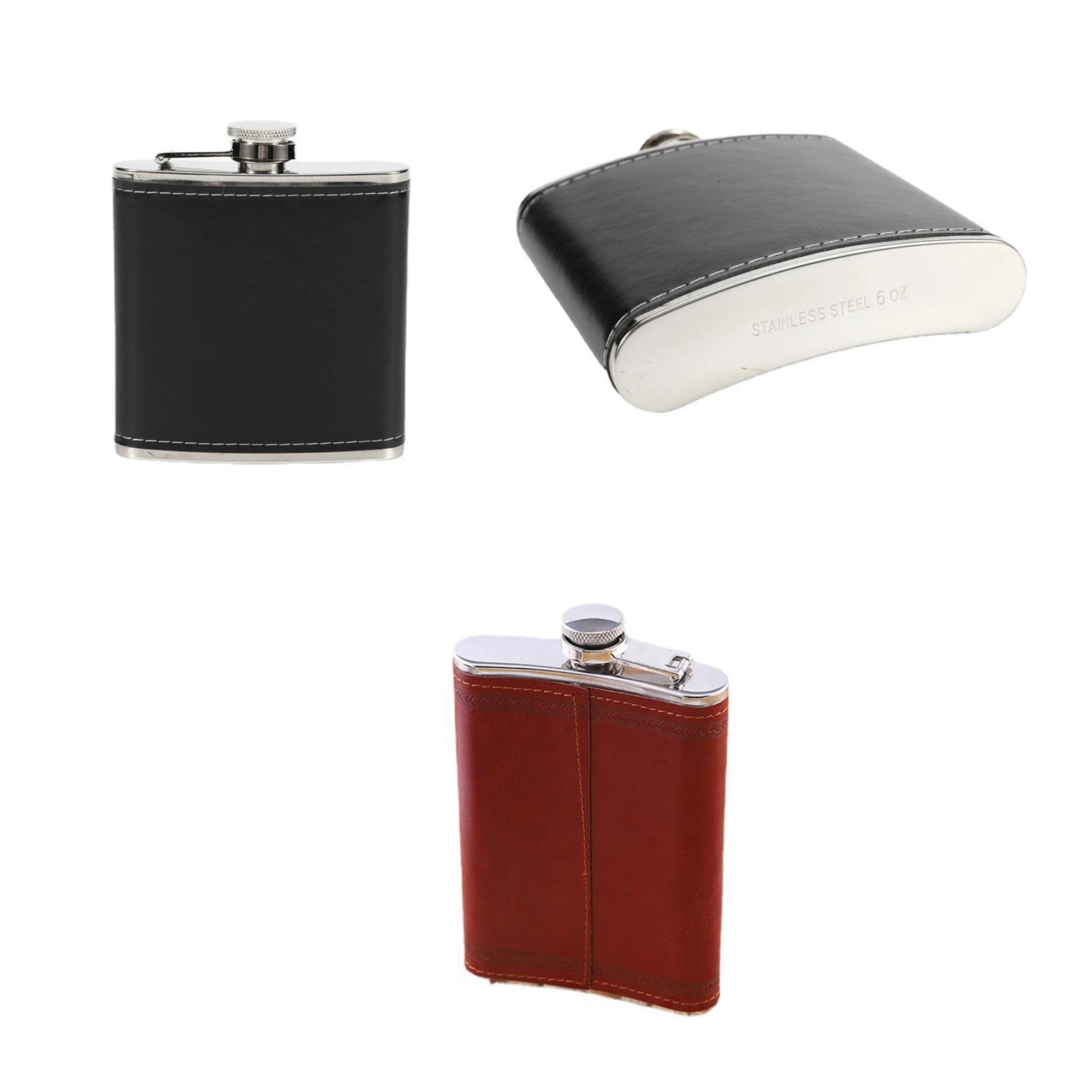 Stainless Steel Hip Flask 6 oz