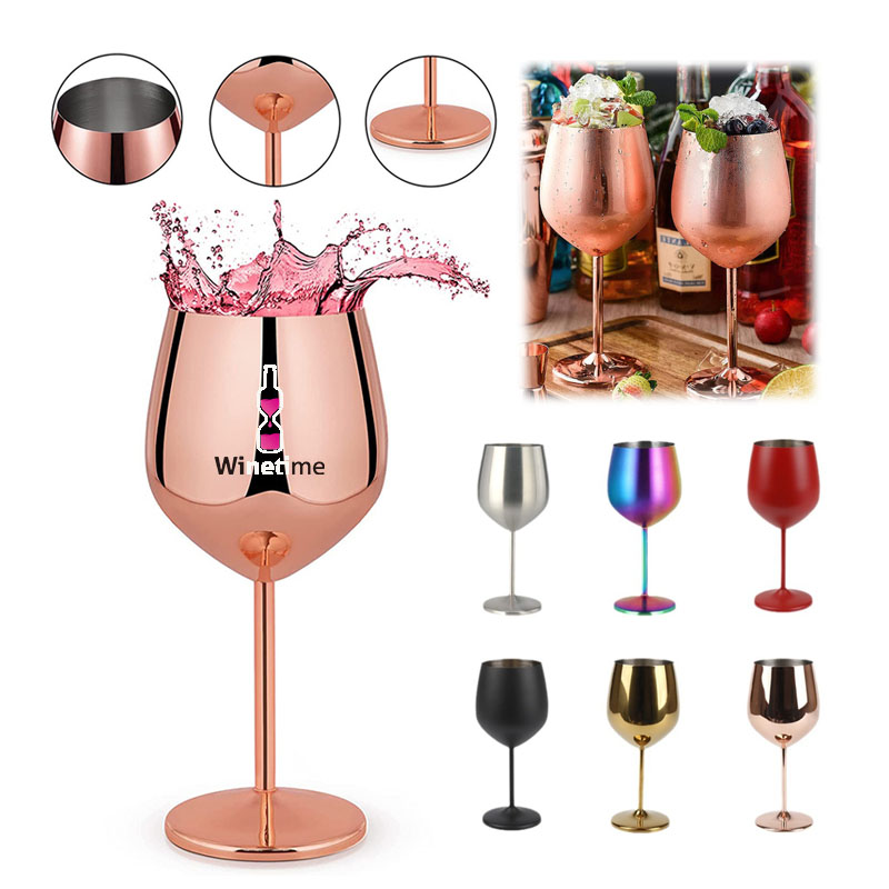 17oz Stainless Steel Wine Goblet 9