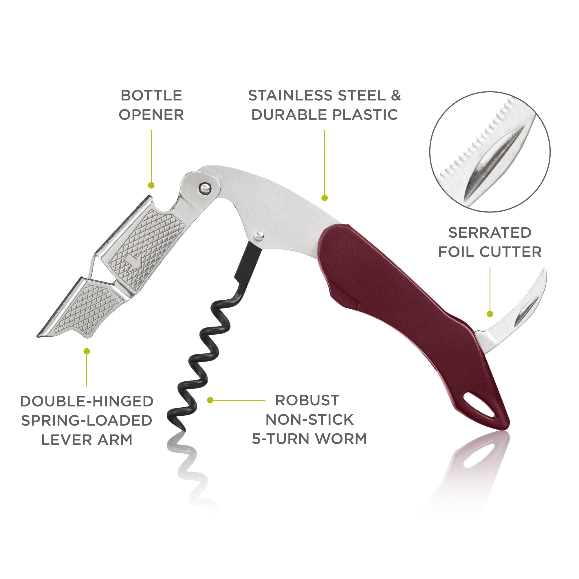 True® Sommelier™ Professional Waiter's Corkscrew 2