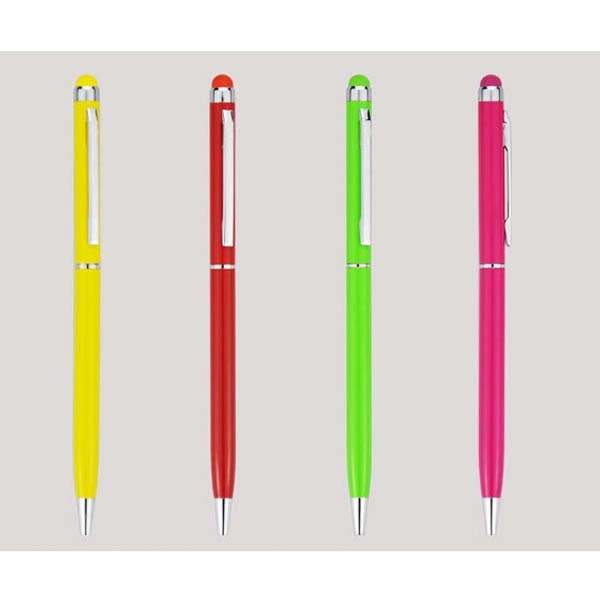 Slim Metal Pen With Matching Stylus Tip 3