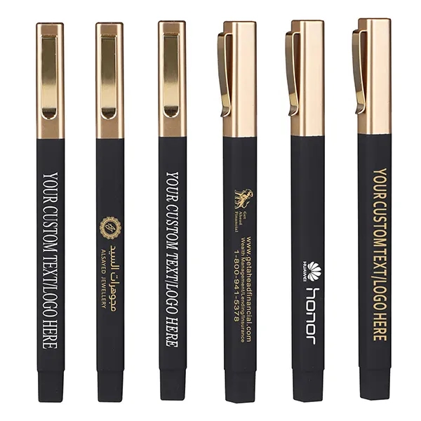 Ambassador Square Pen With Gold Cap 3
