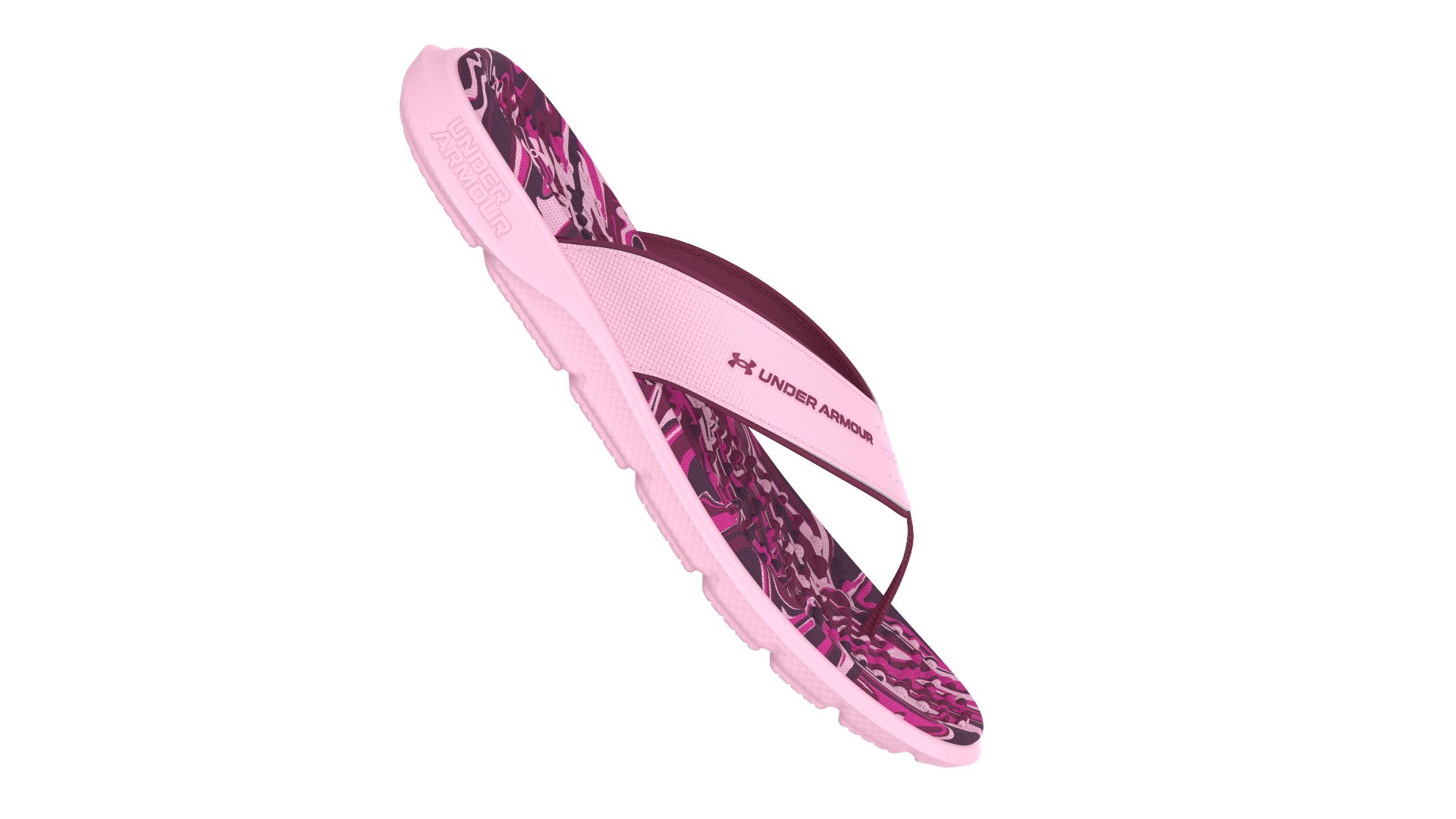 UA Ignite Pro Marbella Graphic Girls' Slides 4