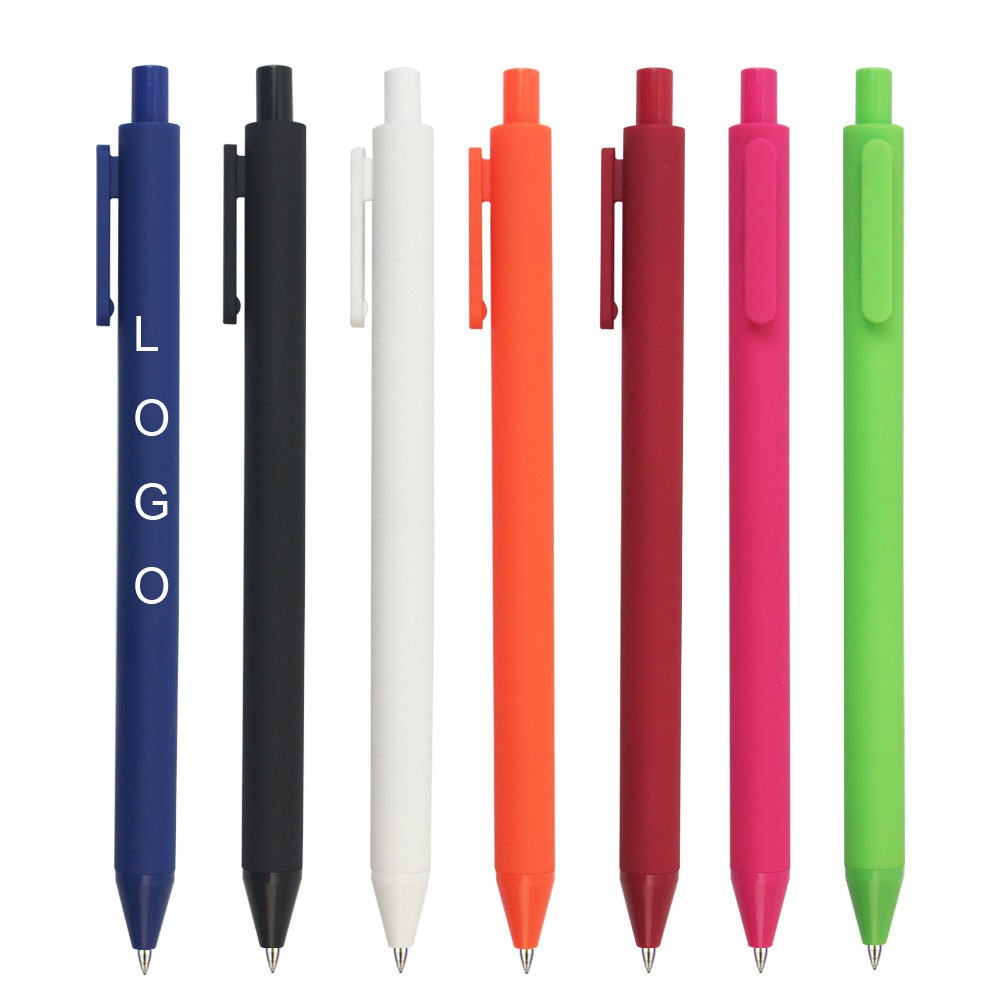Plastic Click Action 0.5mm Black Gel Ink Ballpoint Pen 2