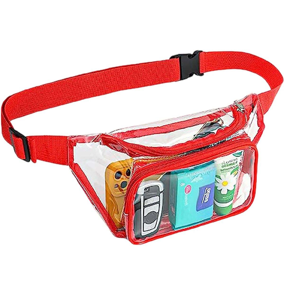 Waterproof PVC Waist Bag with Zipper Pockets 13