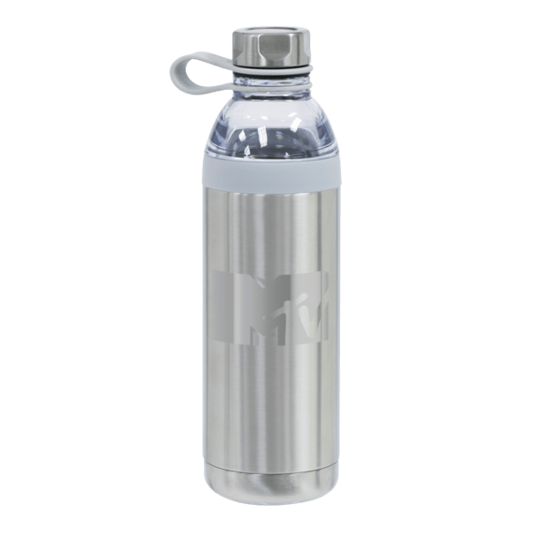 Dual Opening Stainless Steel Water Bottle - 20 Oz., custom water bottle with logo imprint 9