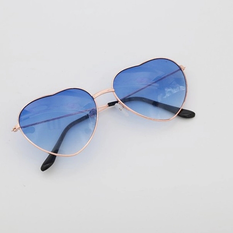 Heart Shape Vintage Retro Metal frame Sunglasses 4